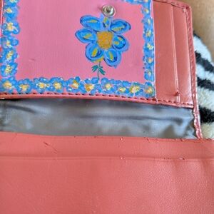 Pink Floral Women's Bag HAND PAINTED